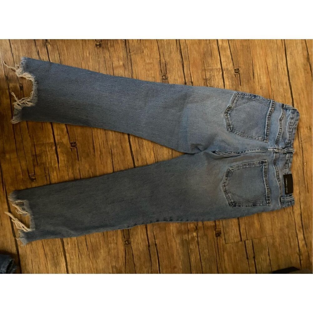 Kendal And Kylie Women's Denim Distressed The Relaxed Skinny Jeans Blue Size 25
